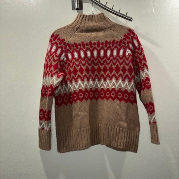 Vineyard Vines Merino Wool Fair Isle Turtleneck Sweater – Size Medium - Picture 7 of 15